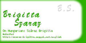 brigitta szaraz business card